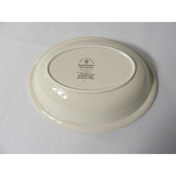 Royal Doulton Harvest Garland Oval Bowl Serving Vegetable Lambeth Stoneware Vtg - Picture 5 of 9